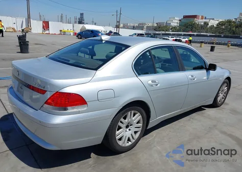 2003 BMW 7 Series 745I из США, поврежденный, VIN WBAGL63423DP66443